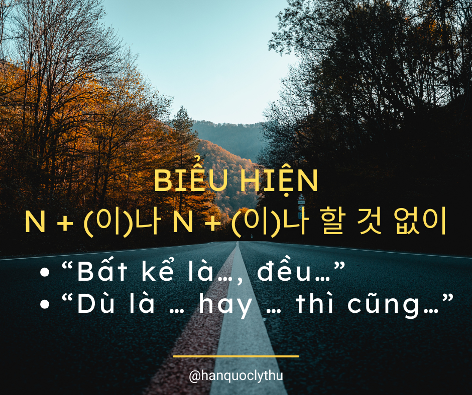 N + (이)나 N + (이)나 할 것 없이