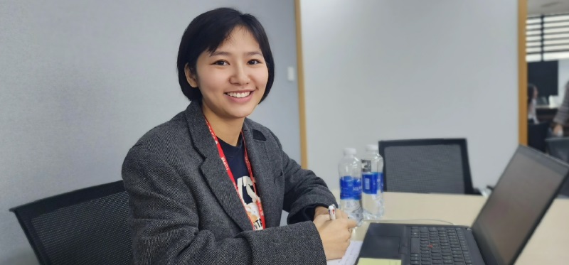 Chị Phạm Minh Thúy - cựu du học sinh GKS năm 2018 đã tốt nghiệp Thạc sĩ ngành Quốc tế học tại Đại học nữ Ewha - Đại học nữ hàng đầu Hàn Quốc. (Ảnh: Nguyễn Phương Anh)
