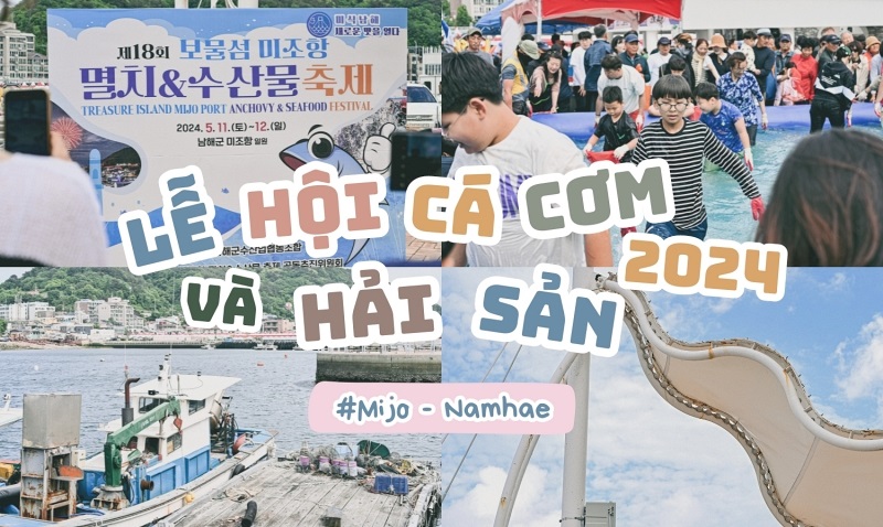 “Lễ hội Cá cơm và Hải sản 2024” diễn ra ở cảng Mijo, huyện Namhae-gun, tỉnh Gyeongsangnam-do. 