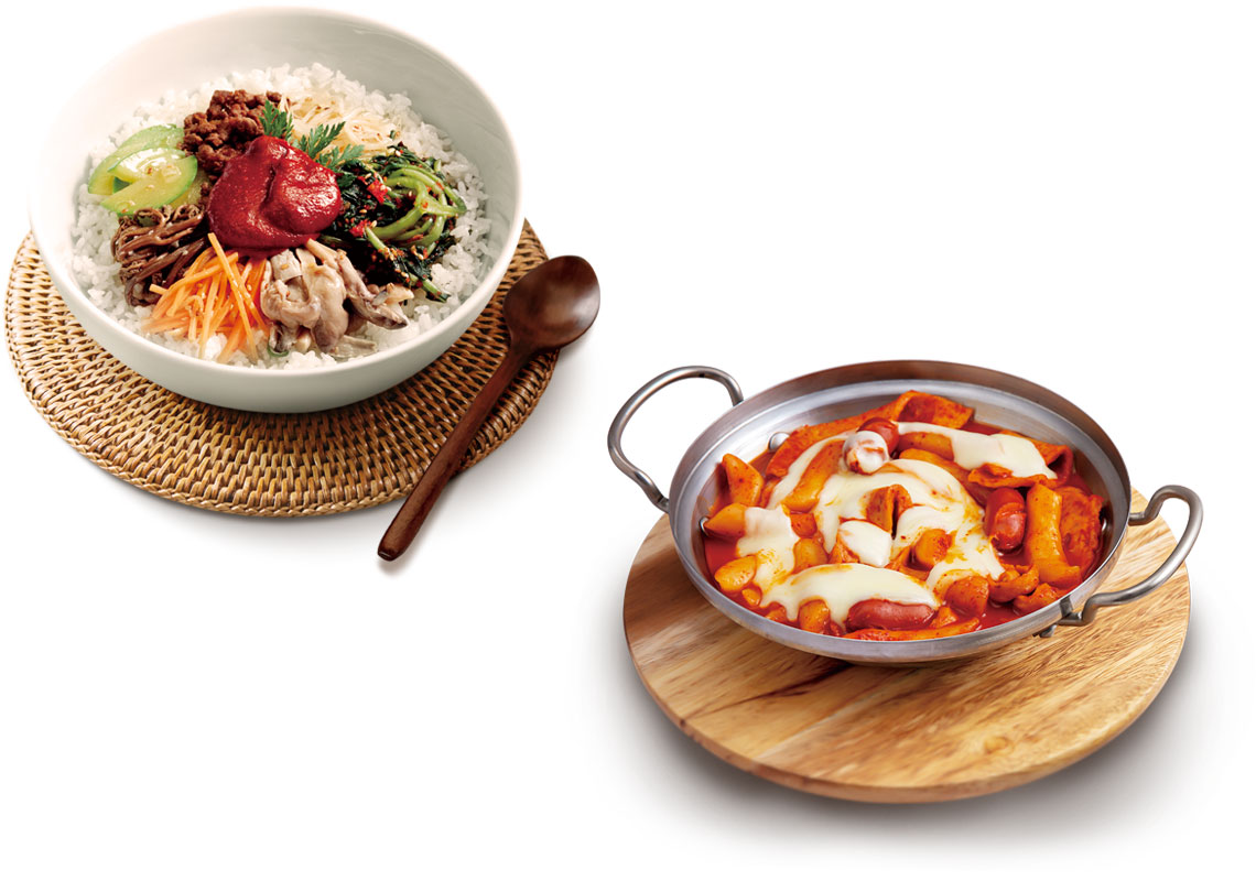 Bibimbap consists of steamed rice various vegetables meat and gochujang which are mixed together and eaten
