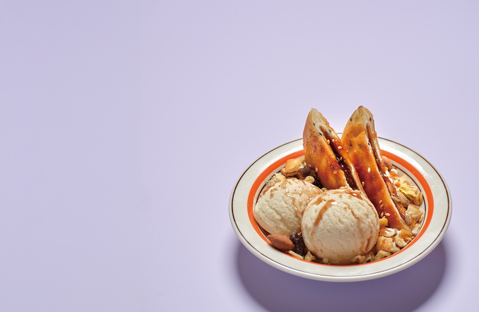 Ice Cream Hotteok Korean Pancakes with Ice Cream
