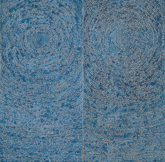 Kim Whanki, Universe 5-IV-71 #200, 1971, oil on cotton, 254×254 cm