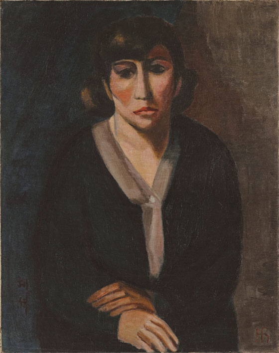 Rha Hyeseok, Self-portrait, 1928, oil on canvas, 89x76 cm