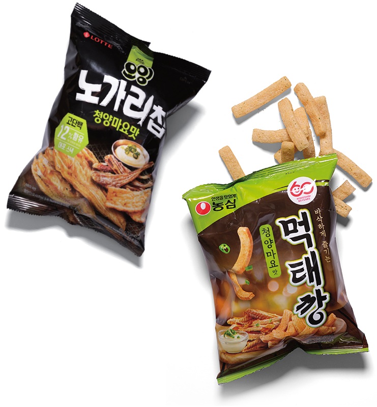 📸 Snack hương vị nogari và meoktae từng gây sốt tại Hàn Quốc.
