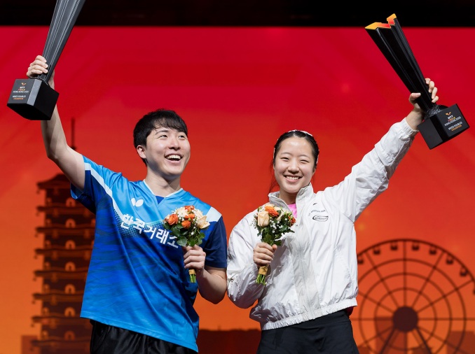 임종훈-신유빈, WTT 홍콩 파이널스 혼복 우승 - Đội bóng bàn Hàn Quốc lên ngôi vô địch tại Giải WTT Finals Hong Kong 2025