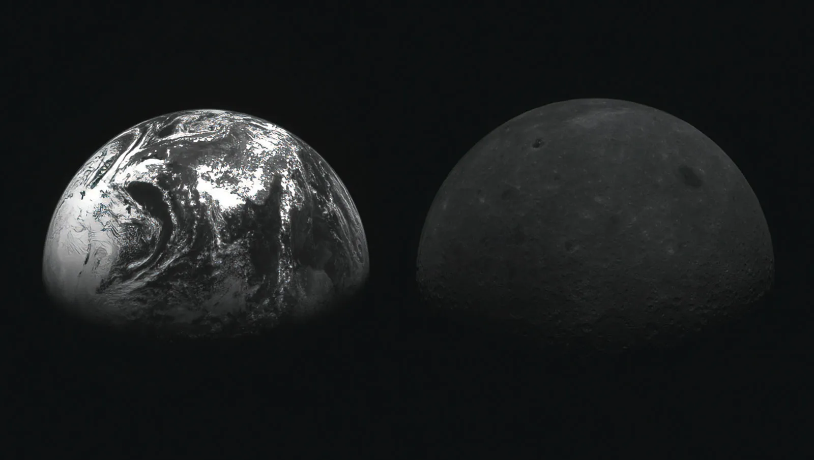 Hình ảnh Trái Đất và Mặt Trăng do Danuri chụp ngày 28/11/2022
© Cơ quan Hàng không Vũ trụ Hàn Quốc (KASA)