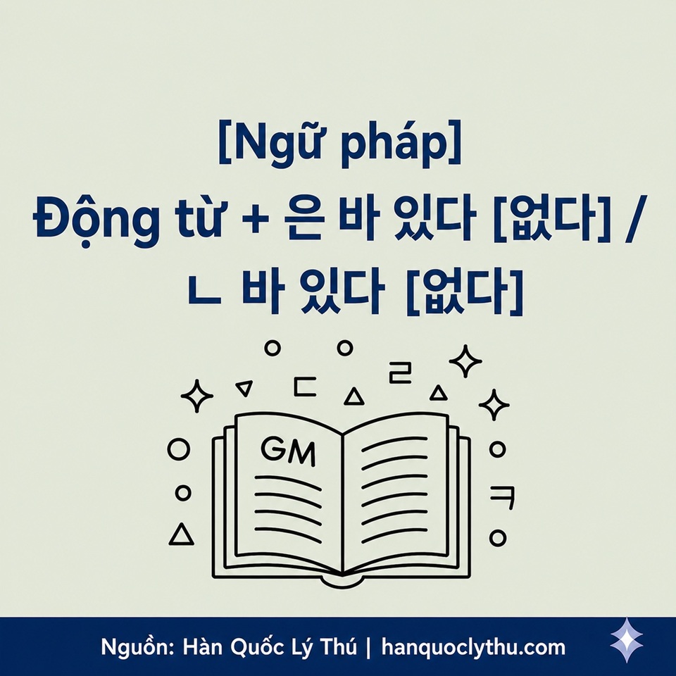 [Ngữ pháp] Động từ + 은 바 있다 [없다] / ㄴ 바 있다 [없다]